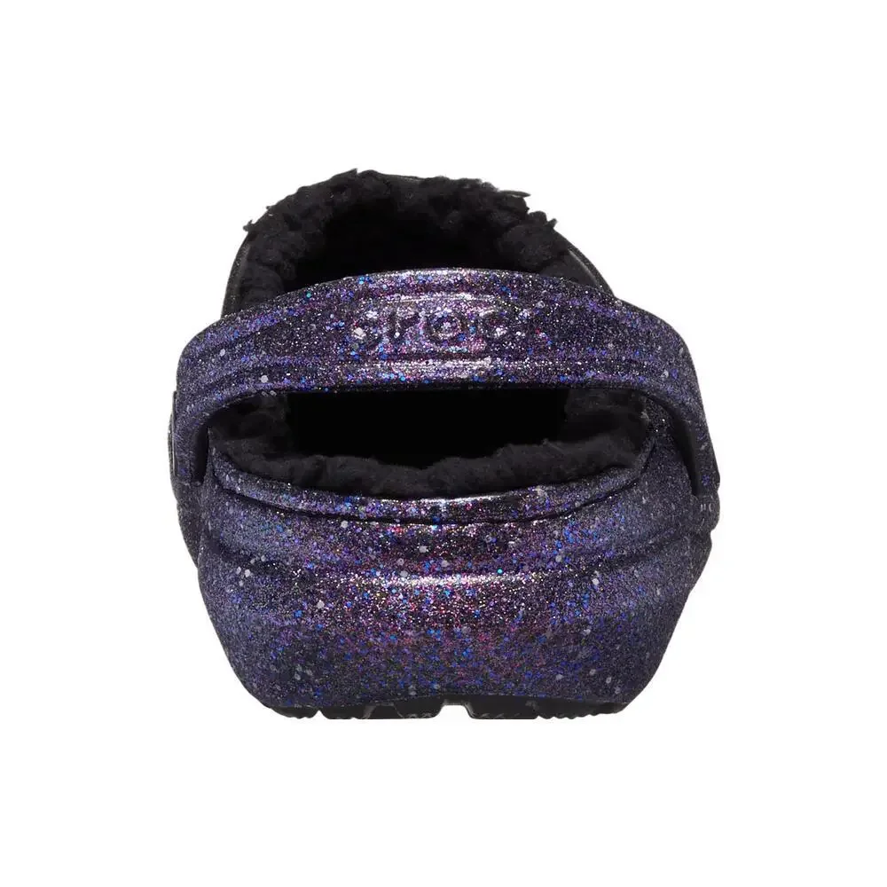 Crocs Classic 210764-0C4 Clog Kids C11 Space Glitter Lined Comfort Shoes ERK1858